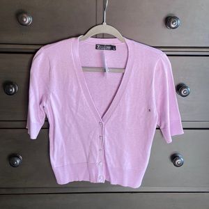 NWT Lavender Cropped Cardigan